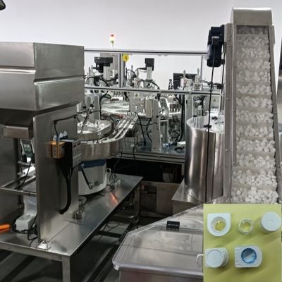 Giá tốt. Mười khoang tự động phát hiện thép không gỉ và hợp kim nhôm Heli sữa Cap Assembly Machine trực tuyến
