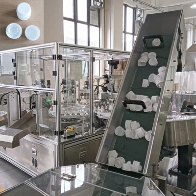 Giá tốt. Máy lắp ráp đồ dùng thiết yếu, vận hành thân thiện với người dùng, điều khiển PLC cho máy vặn nắp chai bột giặt tự động trực tuyến