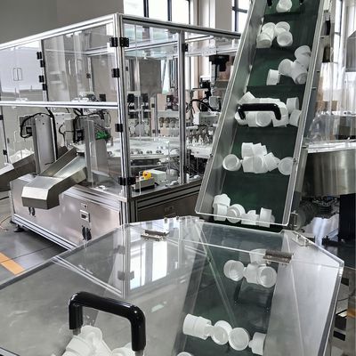 Automated Assembly Machine For Laundry Lids PLC Control Display Operation Faults Will Be Displayed