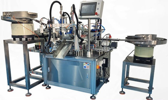 Tùy chọn hàn và niêm phong tự động với máy lắp ráp sản phẩm y tế cho nắp Iodophor và khử trùng