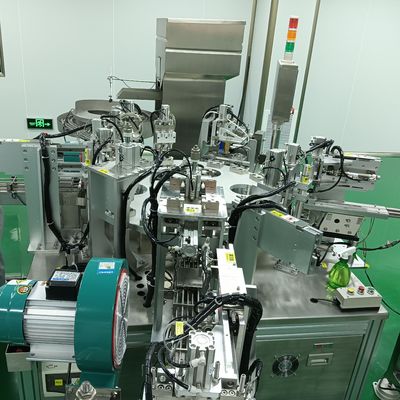 Giá tốt. Máy lắp ráp tự động cho Iodophor Caps Turntable Operation PLC Control Display Operation trực tuyến