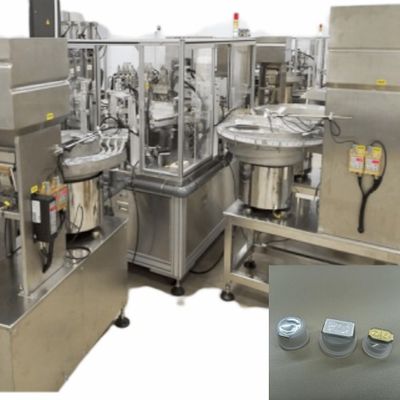 Giá tốt. Toàn bộ tự động PE PP Infusion Peel-Folie Cap Assembly Machine với servo motor và indexing drive trực tuyến