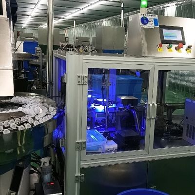 Máy kiểm tra hình ảnh chính xác để phát hiện các vết xước và vết bẩn trên bề mặt nắp chai truyền dịch