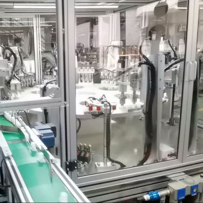 Giá tốt. Máy lắp ráp nắp thạch tự động với Động cơ Servo + Bộ giảm tốc, Hệ thống điều khiển PLC và Màn hình cảm ứng HMI cho độ chính xác cao trực tuyến
