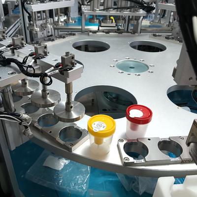 Máy lắp ráp cốc đựng nước tiểu kiểu mâm xoay với hiệu suất ổn định và chi phí bảo trì thấp cho việc lắp ráp sản phẩm y tế